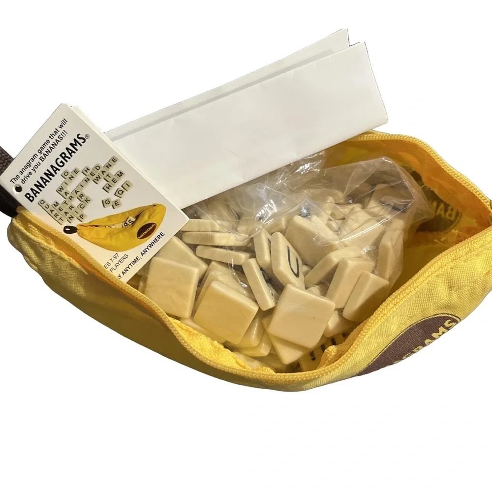 Classic Bananagrams Word Game - Fast-Paced Family Tile Game – Complete Set